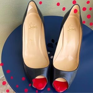 Christian Louboutin Very Prive Peep Toe Open Heels  Size 11